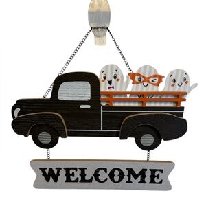 Halloween Ghost Truck Welcome Sign